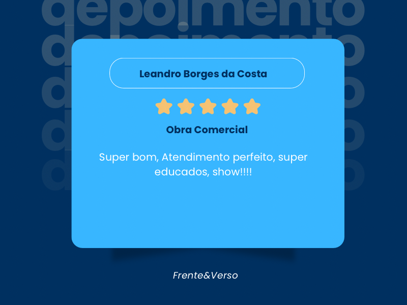 Post Instagram Depoimento de Clientes Feedback Moderno Marrom (800 x 600 px) - 6